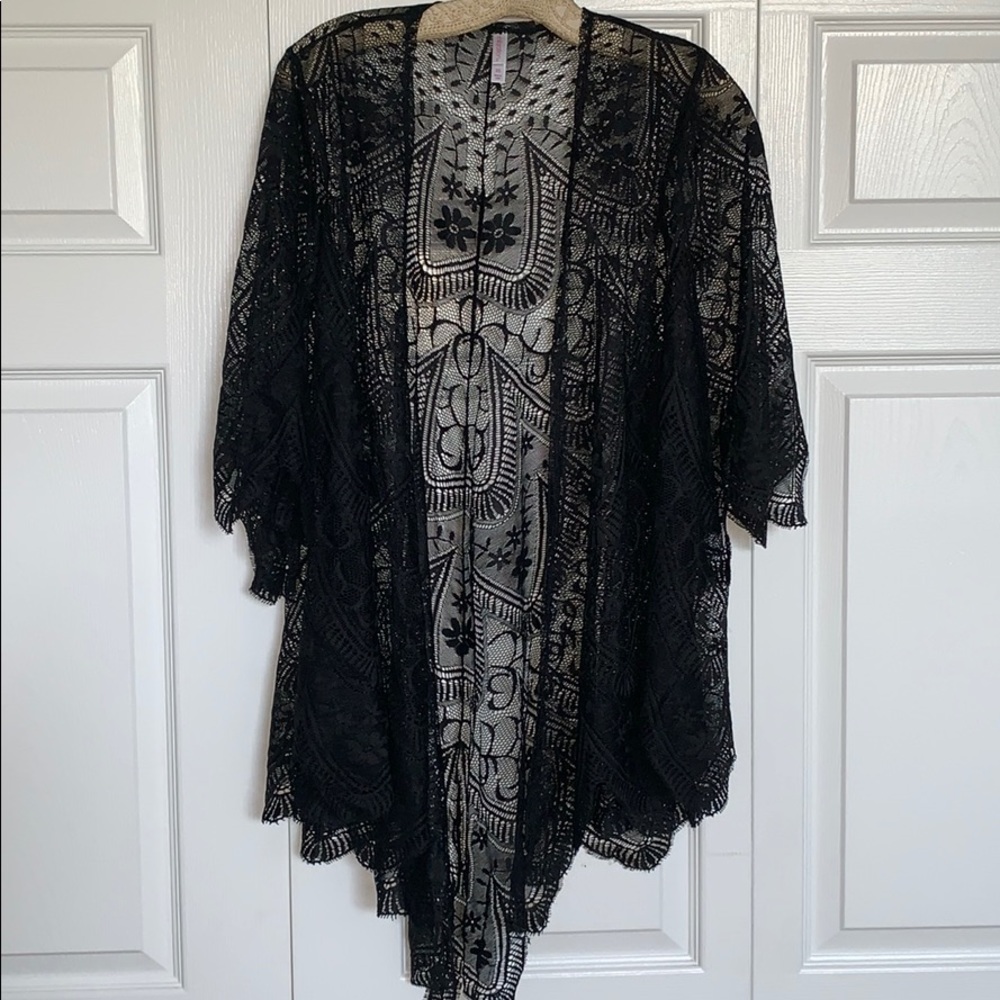 Black Lace Cardigan